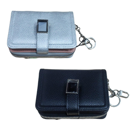 MODA COOL (13) BILLETERA / TARGETERO 1 CIERRE ECO CUERO Medida: 15x10cm