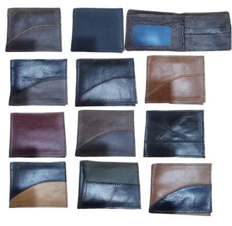 MODA COOL (2) BILLETERA de CUERO Para Targetas. Medida: 12x8cm.