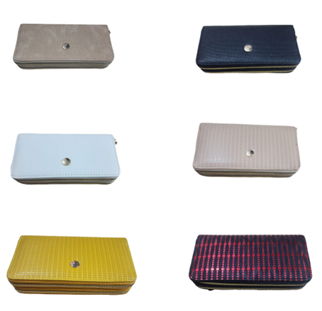 MODA COOL (22) BILLETERA GRANDE 2 CIERRES . Medida: 19x10cm