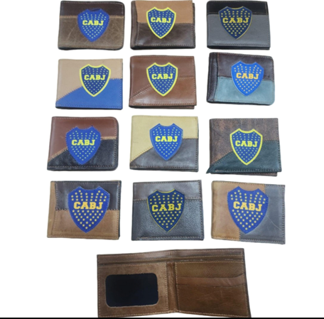 MODA COOL (4) BILLETERA de CUERO Para Targetas. Medida: 12x8cm.