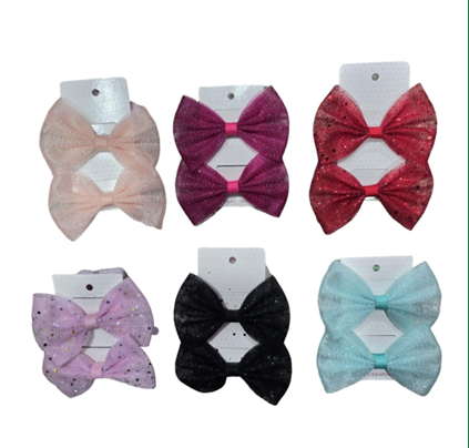 MODACOOL (13) COLITA DE MOÑO X 2 BRILLOS