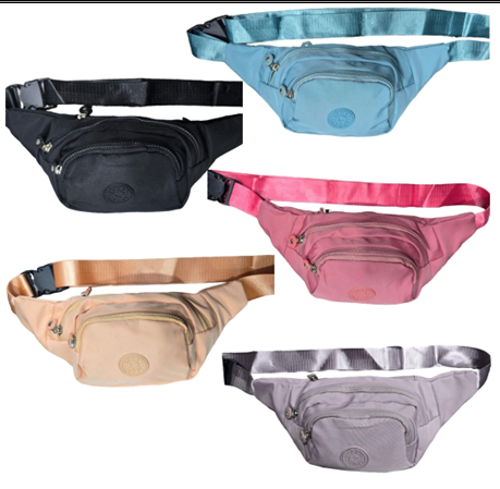 MODACOOL (5) RIÑONERA Importada CON 3 BOLSILLOS Material Impermeable