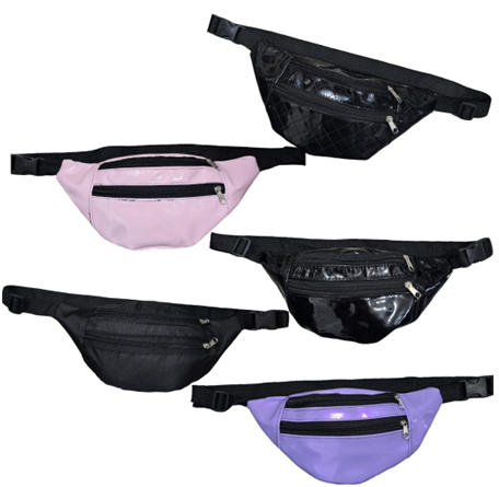 MODACOOL (7) RIÑONERA CON DOS BOLSILLOS Material Eco Cuero, Charol