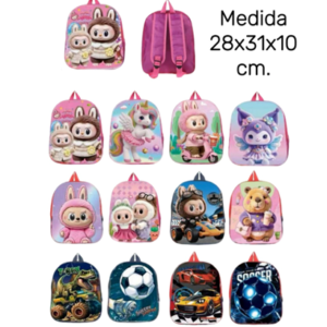 MOCHILA JARDIN 3D medida: