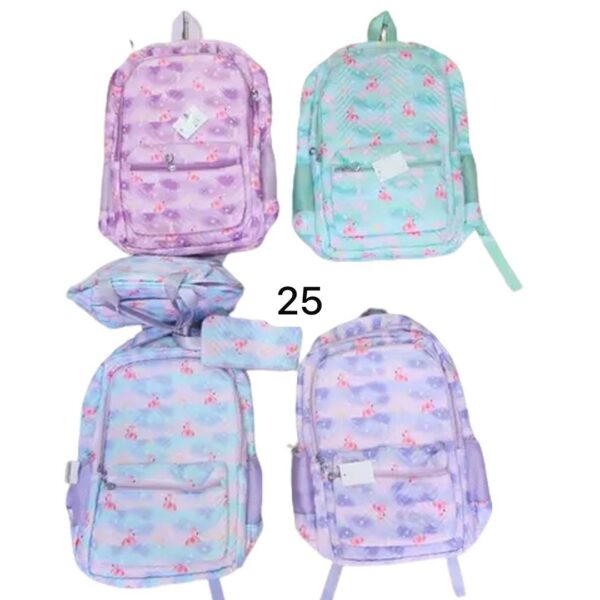 MOCHILA ESCOLAR 3 PIEZAS