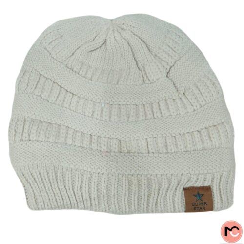 MODA COOL (12) GORRO CON PIEL POMPOM