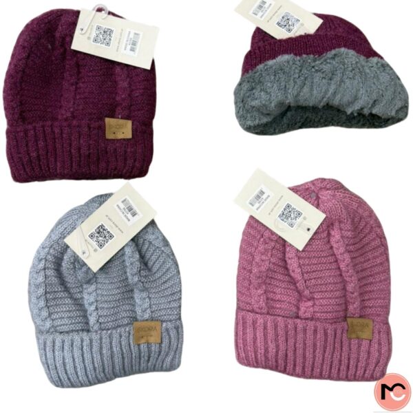 GORRO TEJIDO INTERIOR PIEL X12