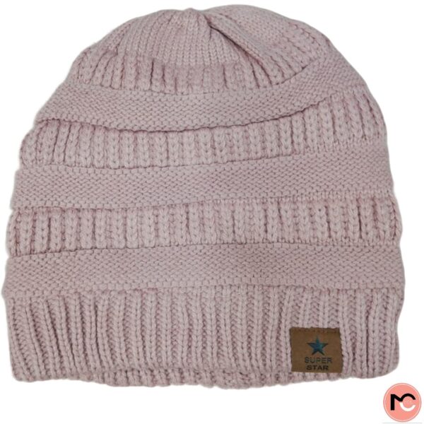 GORRO CON PIEL POMPOM